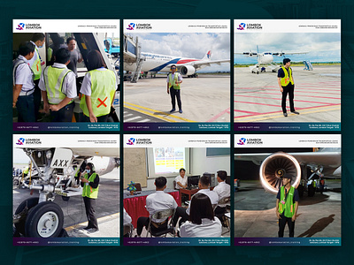 December 2022 Instagram Post - Lombok Aviation aviation branding feed graphic design photoshop post social media