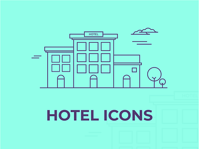 Hotel icons adobe illustrator design hotel icons icon design icons illustration illustrator vector