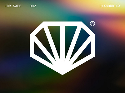 Diamondica Logo | For Sale branding diamond forsale illustration logo mark sale shape sign unused