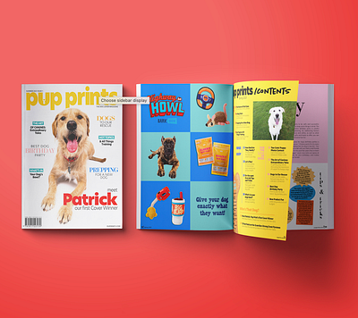 Pup Prints Magazine brand identity branding collateral graphic design logo magazine print print design