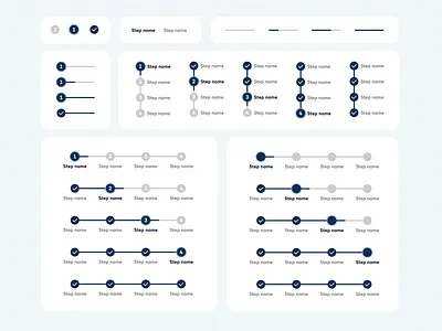 Step Indicator atomic design banking branding dailyui dailyuichallenge design design system illustration interaction design motion graphic progress progress indicator prototype step indicator stepper ui uidesign webdesign