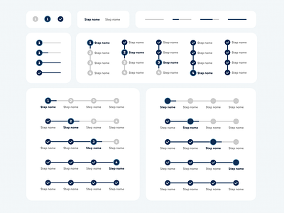 Step Indicator atomic design banking branding dailyui dailyuichallenge design design system illustration interaction design motion graphic progress progress indicator prototype step indicator stepper ui uidesign webdesign