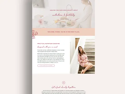 Sophia TTC Nutritionist Brand + Website brand identity branding graphic design icon logo logo design ux web design website