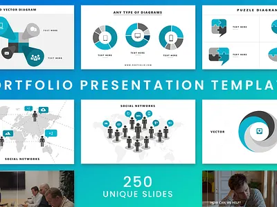 Portfolio Presentation Templates - Free Download Now branding creative design designing digital download free google slides illustration keynote office portfolio powerpoint ppt presentation slide theme