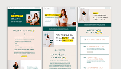 Tiffany Napper Website Design brand identity branding graphic design marketing ux website website design