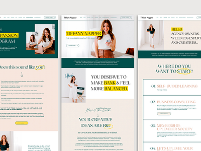 Tiffany Napper Website Design brand identity branding graphic design marketing ux website website design