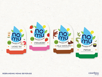 Redesigning Nomu Beverage Sticker Badge beveragelogo bottledesign bottlesticker drinkbottledesign juicelogo juicesticker logo logodesign