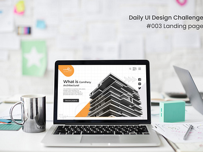Daily UI Design Challenge | #003 Landing Page dailyui dailyuidesignchallenge design challenge landing page ui ui ux design user experience user interface