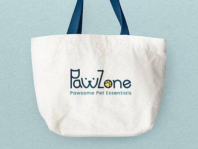 PawZone Logo Design logo design online pet store online petshop ui design user interface web design