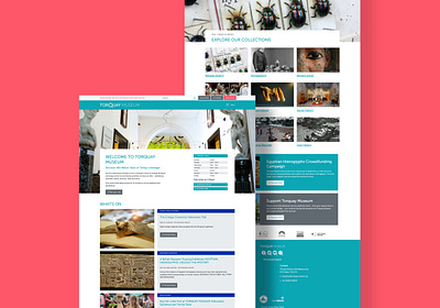 Torquay Museum ui design website design