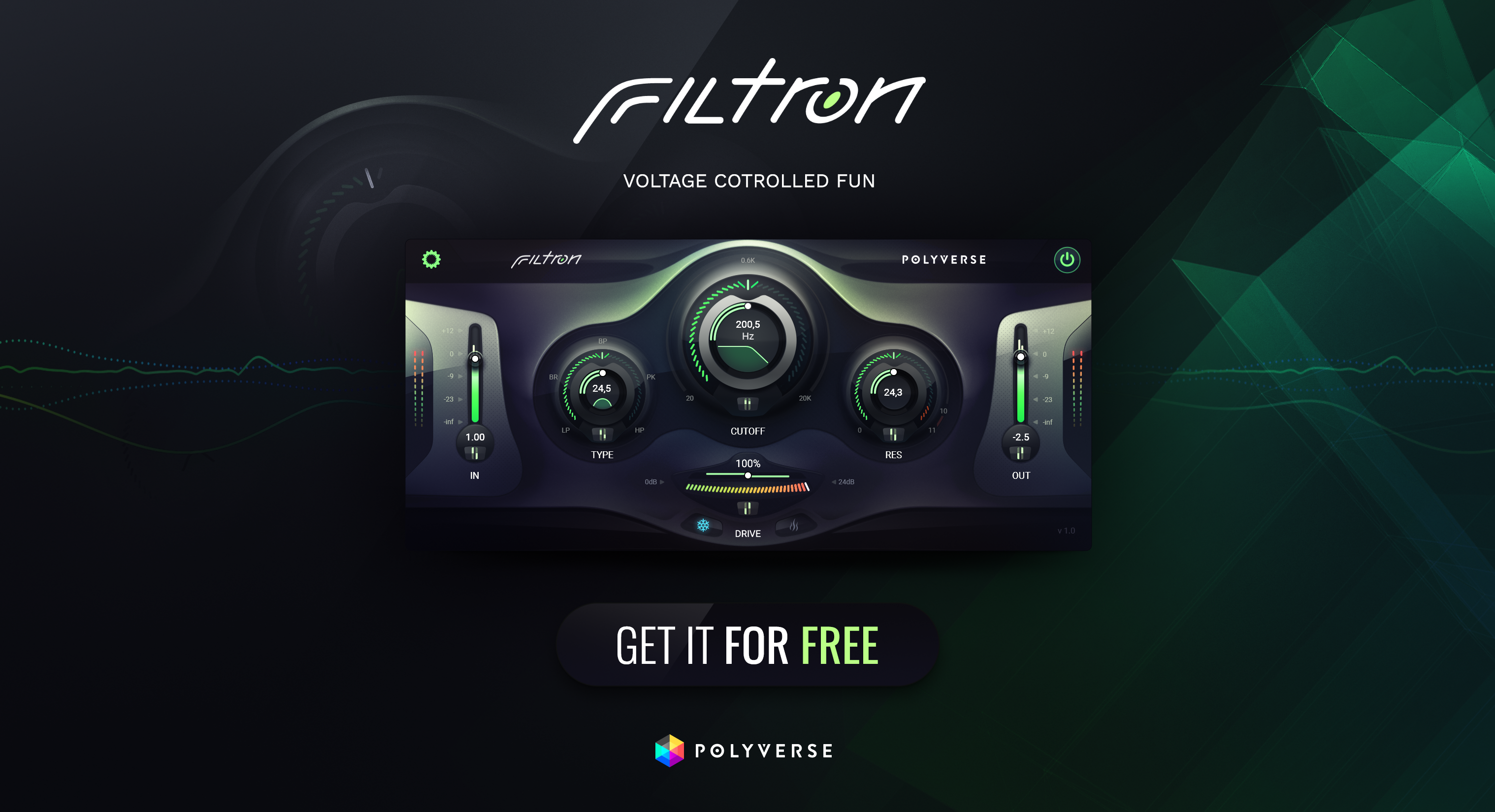 Polyverse's Filtron | VST plugin GUI design audio audio app gui audio gui audio plugin gui design filtron gui gui design scott kane ui user inte vst vst plugin gui vst user inteface