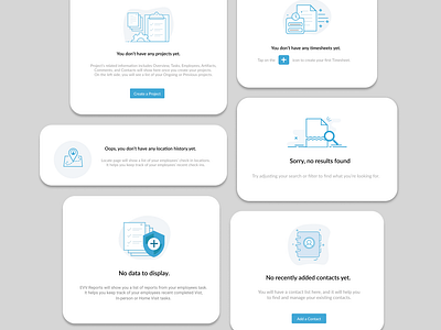 Empty States Design adobe illustrator app design empty states graphic design ui