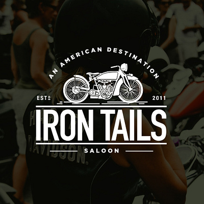 Logo: Iron Tails Saloon branding graphic design logo