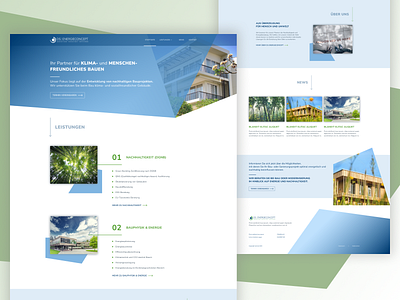 DS Energieconcept - Website / UI Design architecture blue clean construction german sustainability ui ui design webdesign webdesigner website design