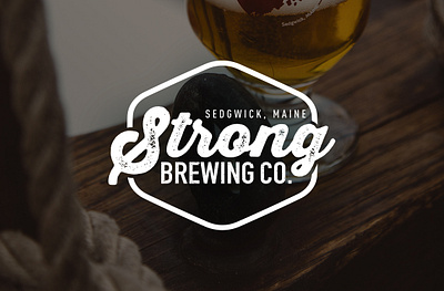 Logo: Strong Brewing branding graphic design logo