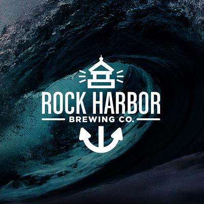 Logo: Rock Harbor Brewing branding graphic design logo