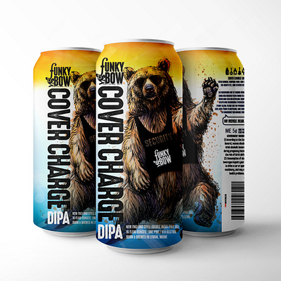 Packaging: Funky Bow Brewing branding graphic design logo packaging