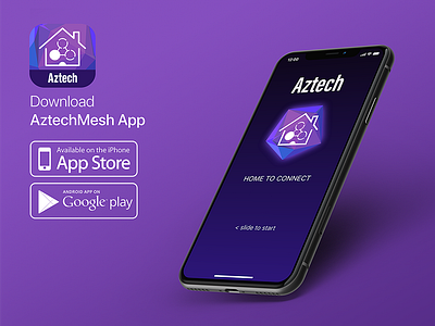 Aztech Mesh App Design app design mesh network ui user interface uxui