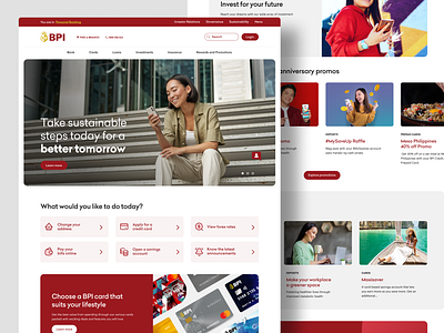 BPI — Landing Page Concept banking bpi bpi landing page finance fintech landing page landing page concept minimal ui web web banking