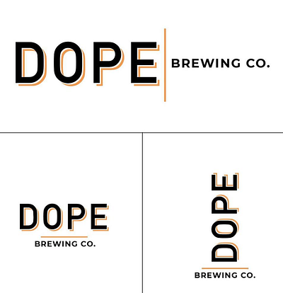 Logo: Dope Brewing branding graphic design logo