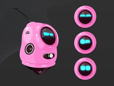 Ticket Wizard Robot ai angry art face happy illustration procreate robot support