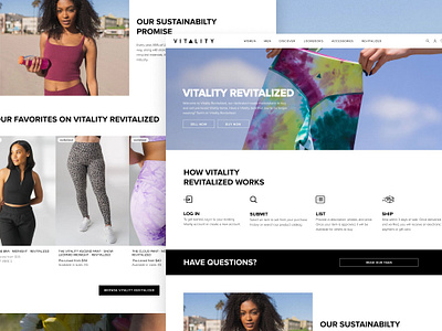 Vitality Revitalized - Resale Marketplace branding design development ecommerce hero marketplace shopify plus strategy uxui