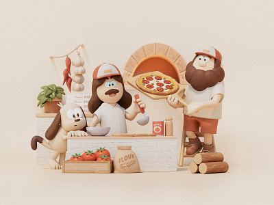 Retro Pizza Chef Logo designs, themes, templates and downloadable graphic  elements on Dribbble