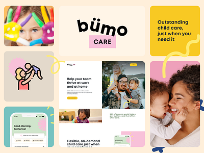 Child Care Website homepage research site ui ux website