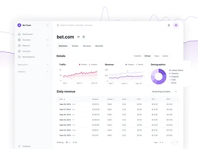 Domain SaaS saas ui ux