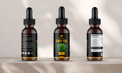 CBD Oil Label Design box branding cannabis oil hemp oil logo standup pouch supplement