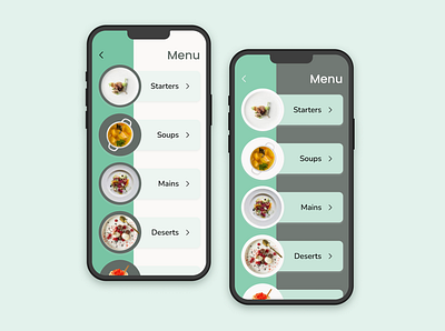 Daily UI Challenge 043 - Food Menu app app design branding dailyui design food menu food ordering app illustration interface mobile app productdesign ui uidesign uiux uiux design uiuxdesign userinterface ux uxdesign
