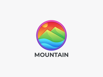 MOUNTAIN branding design graphic design icon logo montain coloring mountain logo