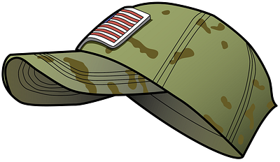 Army Hat army clip art clipart design graphic design hat illustration illustrator ipad pro line art u.s. army