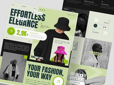 POO - Fashion Landing Page design ecommerce ecommerce landing page ecommerce website fashion fashion landing page fashion website homepage landing page market marketplace store streetwear ui urban wear web web design website website design