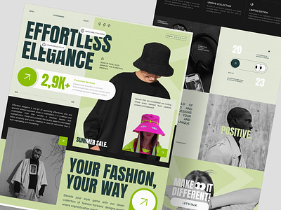 POO - Fashion Landing Page design ecommerce ecommerce landing page ecommerce website fashion fashion landing page fashion website homepage landing page market marketplace store streetwear ui urban wear web web design website website design