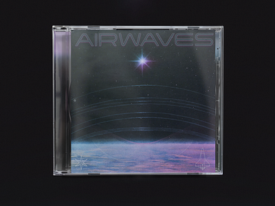 Airwaves Single Artwork 90s album ambient artwork cd cd case composer galaxy minimalistic music musician production space stars typography universe vintage