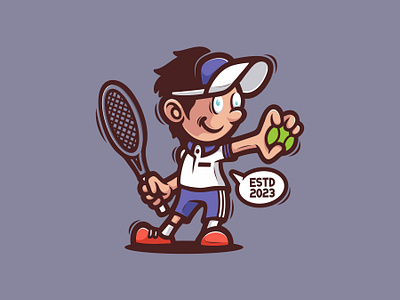Tennis Sport Logo designer graphic design illustration logo sport logoplace tennis logo