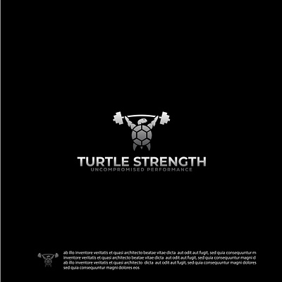 Turtle strenght Logo Design business logo graphic design gym logo logodesign minimal logo turtle gym turtle gym logo turtle logo