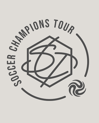 Soccer Champions Tour Logo Tees branding design graphic design illustration logo typography vector