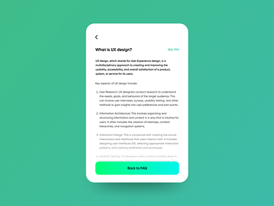 UI 90 DAYS CHALLENGE - WORK#26 faq gradiant modern ui