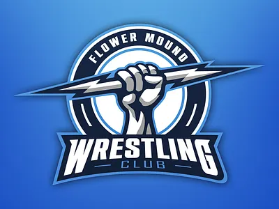 Flower Mound Wrestling Club Logo Design athletic brand branding design designer graphic design illustration logo photoshop sports sports logo vector wrestling