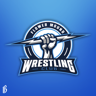 Flower Mound Wrestling Club Logo Design athletic brand branding design designer graphic design illustration logo photoshop sports sports logo vector wrestling