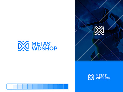 METAS WDSHOP Minimal Logo Design. brand identity branding corporate logo finance geometric identity logo mark minimal modern symble symbol