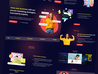 Digital agency landing page digtal agency landing page ui ux design web design