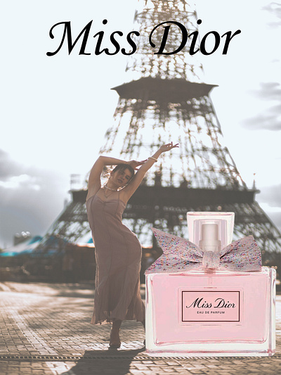Miss Dior adobe photoshop advertisement design graphic design poster