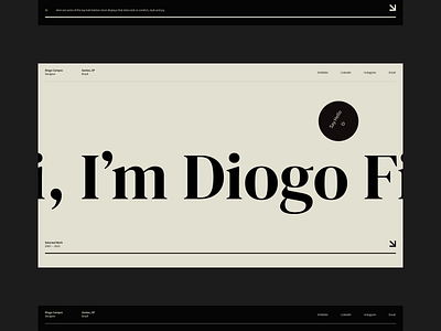 Diogo Campos - Portfolio design interface layout site ui ux