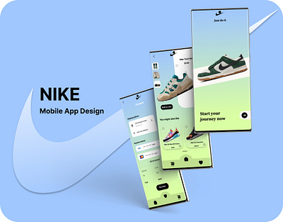 Nike mobile app application design figma mobileapp product productdesign ui uiux ux
