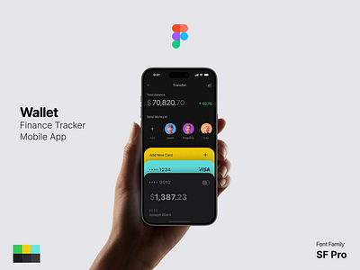 Finance Tracker Mobile App : Concept UI/UX banking app finance finance ui mobile app money budget tracker uiux wallet