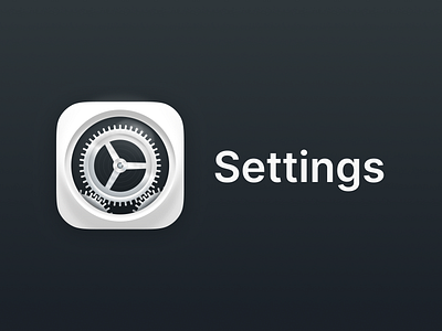 Settings - App icon redesign concept #35 app branding cog cogs design graphic design illustration logo settings typography ui ux vector