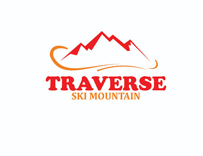 TRAVERSE SKI MOUNTAIN 3d branding graphic design logo